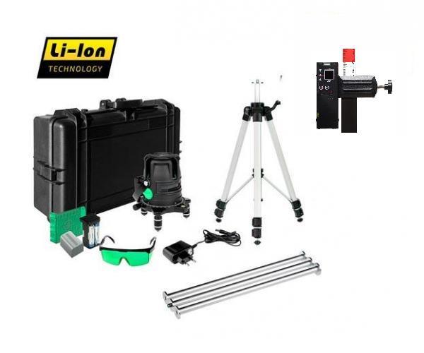 Křížový laser ADA ProLiner 4V Green Set + přijímač - zelený paprsek